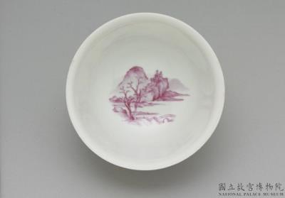 图片[3]-Teacup with incised pattern of flower brocade on yellow ground in falangcai painted enamels, Qing dynasty, Qianlong reign (1736-1795)-China Archive